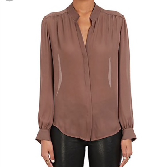 L'AGENCE Tops - L'AGENCE Bianca Silk Blouse